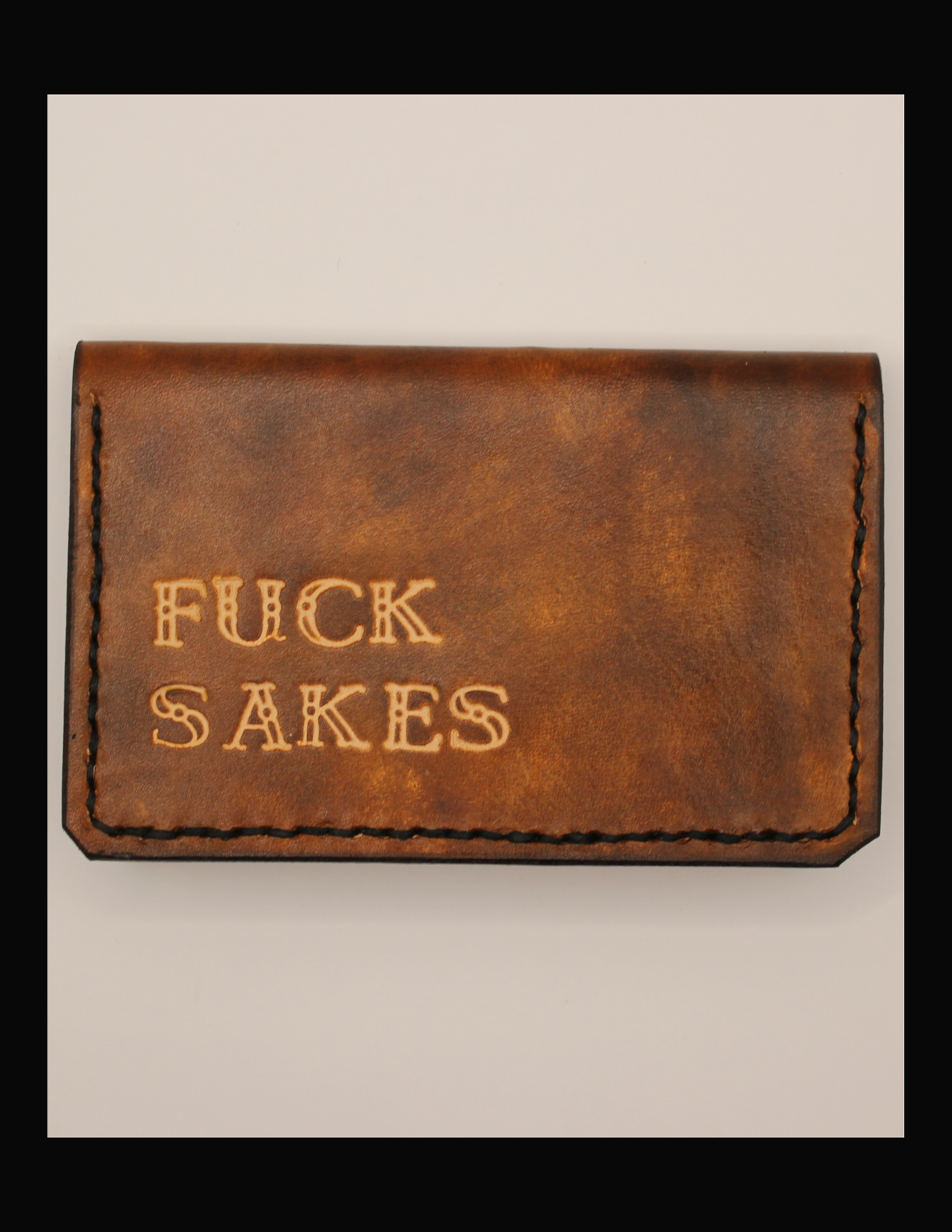 No. 7 Folding Card Wallet, Fuck Sakes