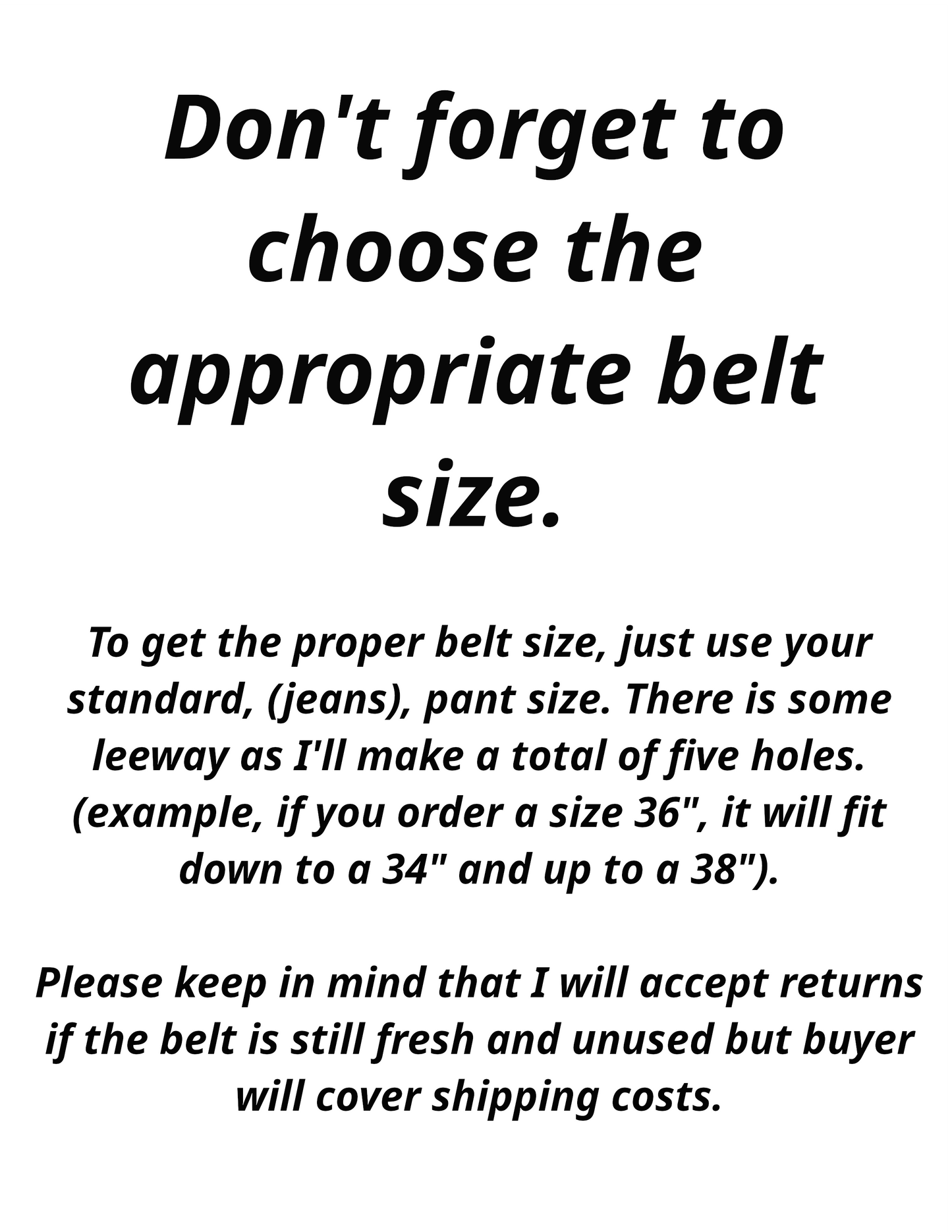 Leather Belt, Circular Saw Blade